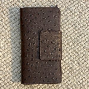 Cleo & Patek Paris Genuine Brown Leather Wallet